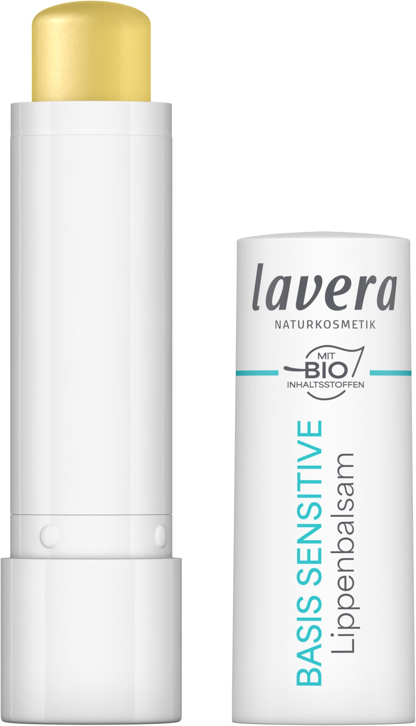 lavera basis sensitive Lippenbalsam - für sensible Lippen - spendet Feuchtigkeit & beruhigt - pflegt geschmeidig - Naturkosmetik - 1 Stück
