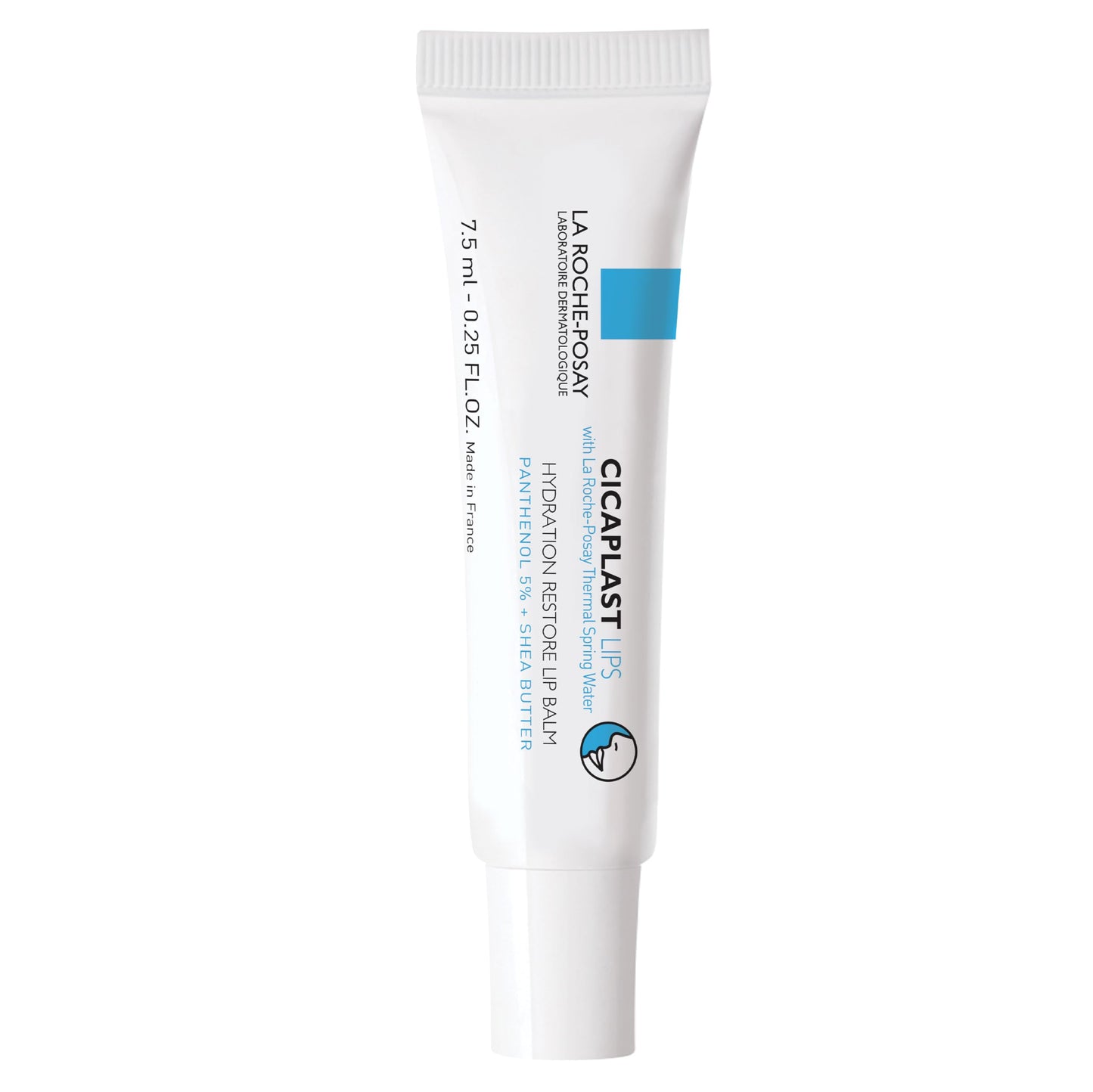 La Roche-Posay Cicaplast Lippen, Intensiv-Lippen-Pflege, Bei gereizten, spröden Lippen und Hautpartien, Sofort beruhigend, Schnell einziehende Textur mit Panthenol und Thermalwasser, 7,5 ml