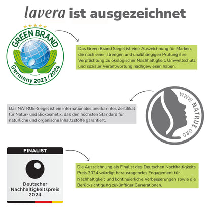 lavera basis sensitive Lippenbalsam - für sensible Lippen - spendet Feuchtigkeit & beruhigt - pflegt geschmeidig - Naturkosmetik - 1 Stück
